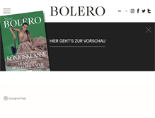 Tablet Screenshot of boleromagazin.ch